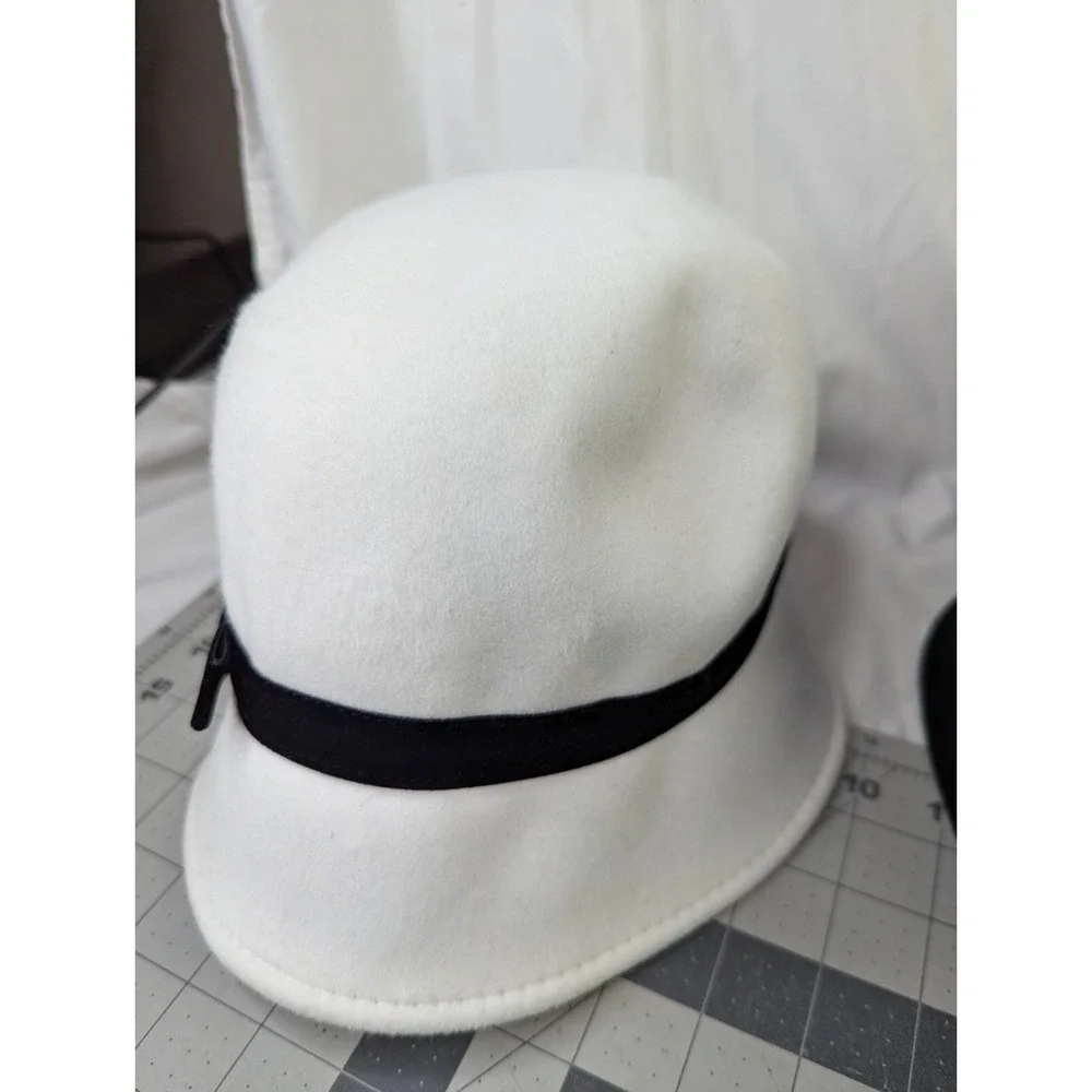 Gymboree Dressed Up Girls Hat Black White Lot Size M‎